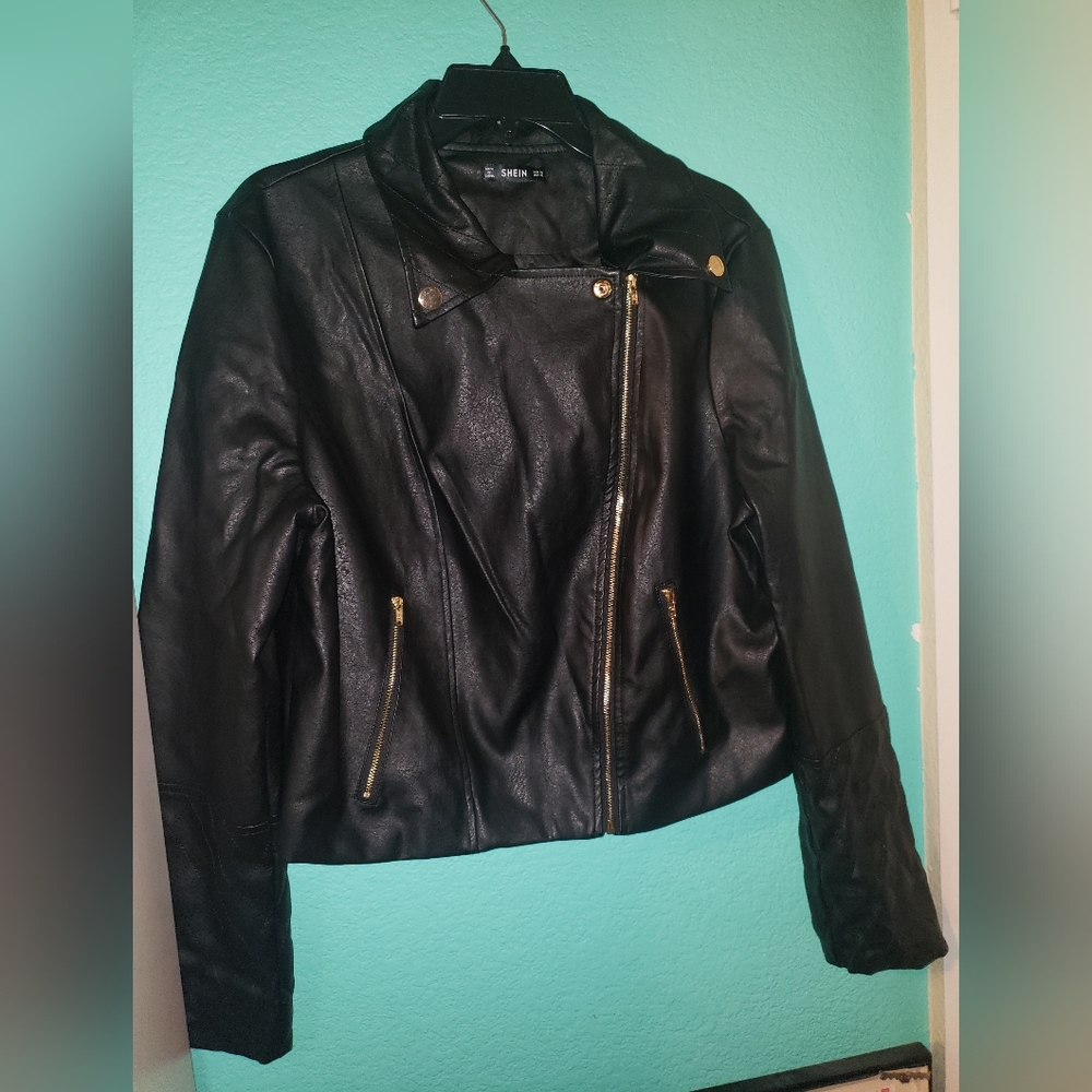 Black Pleather Jacket